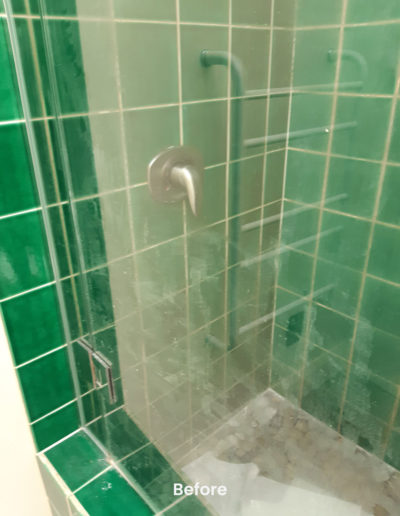 Pristine Shower Clean before shower clean service